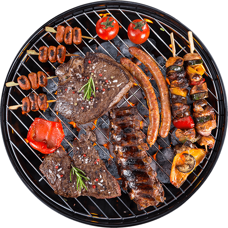 A platter of Angel's Grill House signature grilled dishes